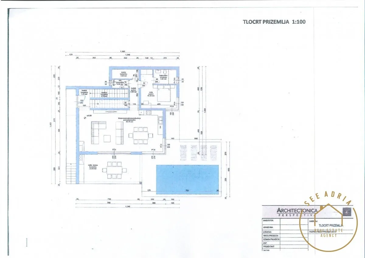 građevinsko zemljište sa projektom, brtonigla - slika 7