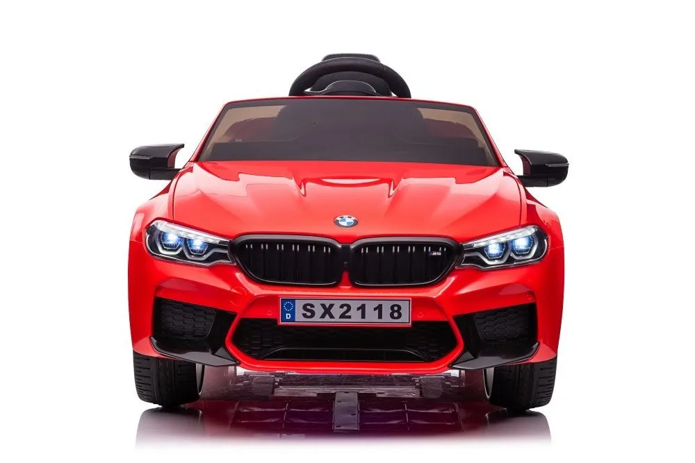Licencirani auto na akumulator BMW M5 - crveni/lakirani - Mursko Središće