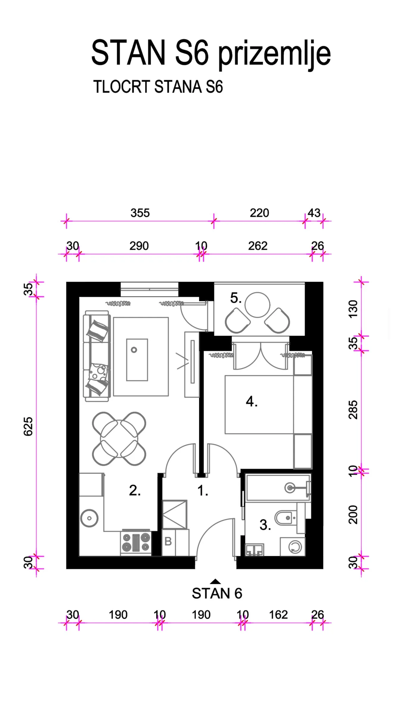prodaja - dvosobni stan: zagreb (resnik), 32.38 m2, novogradnja - slika 7
