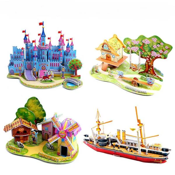 (12 kom) 3D Mini puzzle razni modeli dostupni - Zagreb
