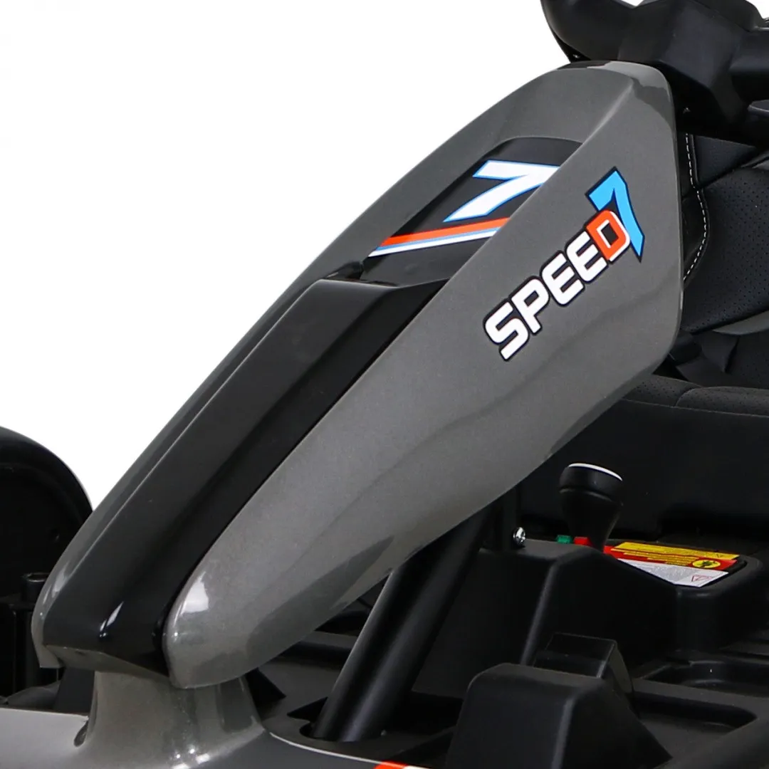 go-kart na akumulator speed 7 drift king - sivi - slika 6