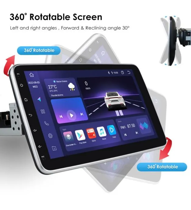 1din android radio multimedija gps wifi + parking kamera - slika 5