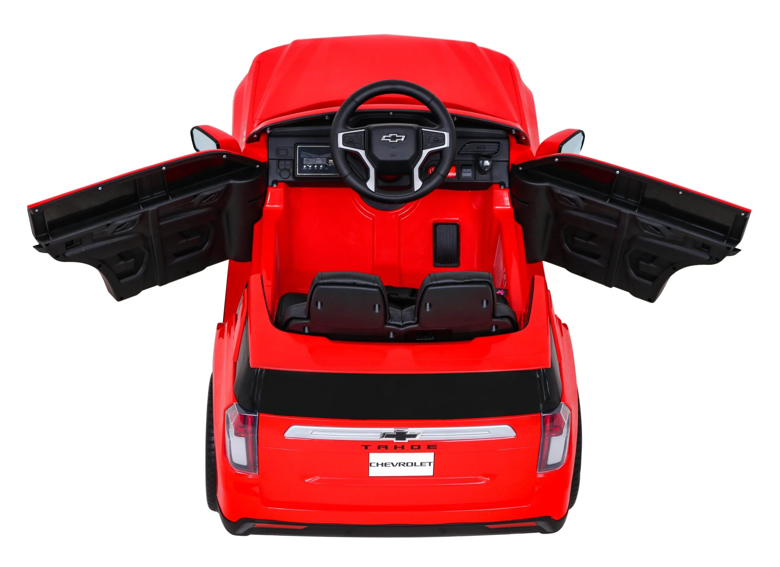 licencirani auto na akumulator chevrolet tahoe - crveni - slika 5