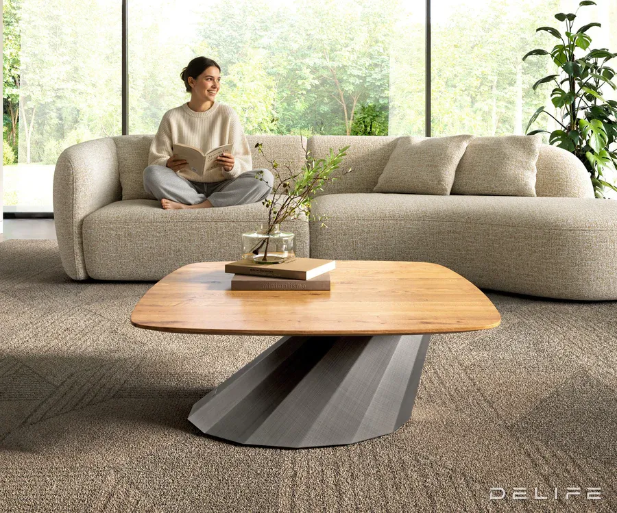 Klub stolić Edge 90x90cm, Materijal: Hrast - Čakovec