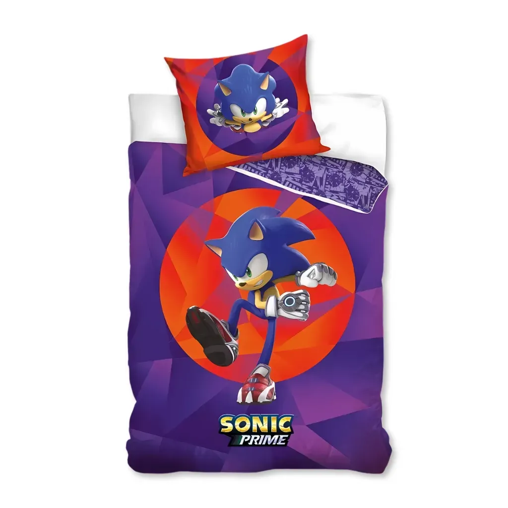 Sonic Prime ‘Purple’ dječja posteljina, 140×200 cm - Zagreb