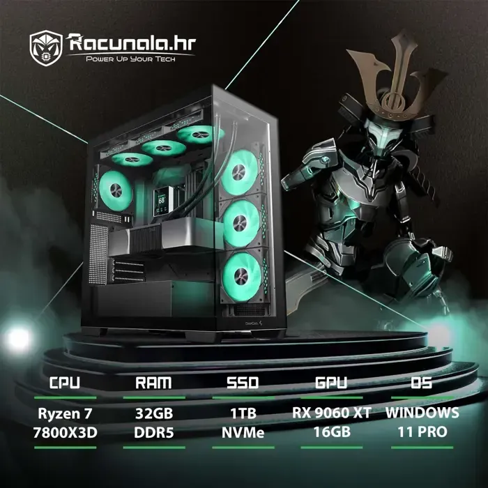 PPC Samurai Premium GamingPC R79060 (Ryzen 7 7800X3D, Liquid, 32GB - Zagreb