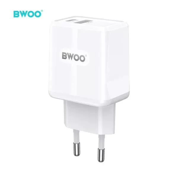 bwoo pd 20w usb-a + usb-c brzi punjač fast charger max bwoo--vatrootporan - slika 4