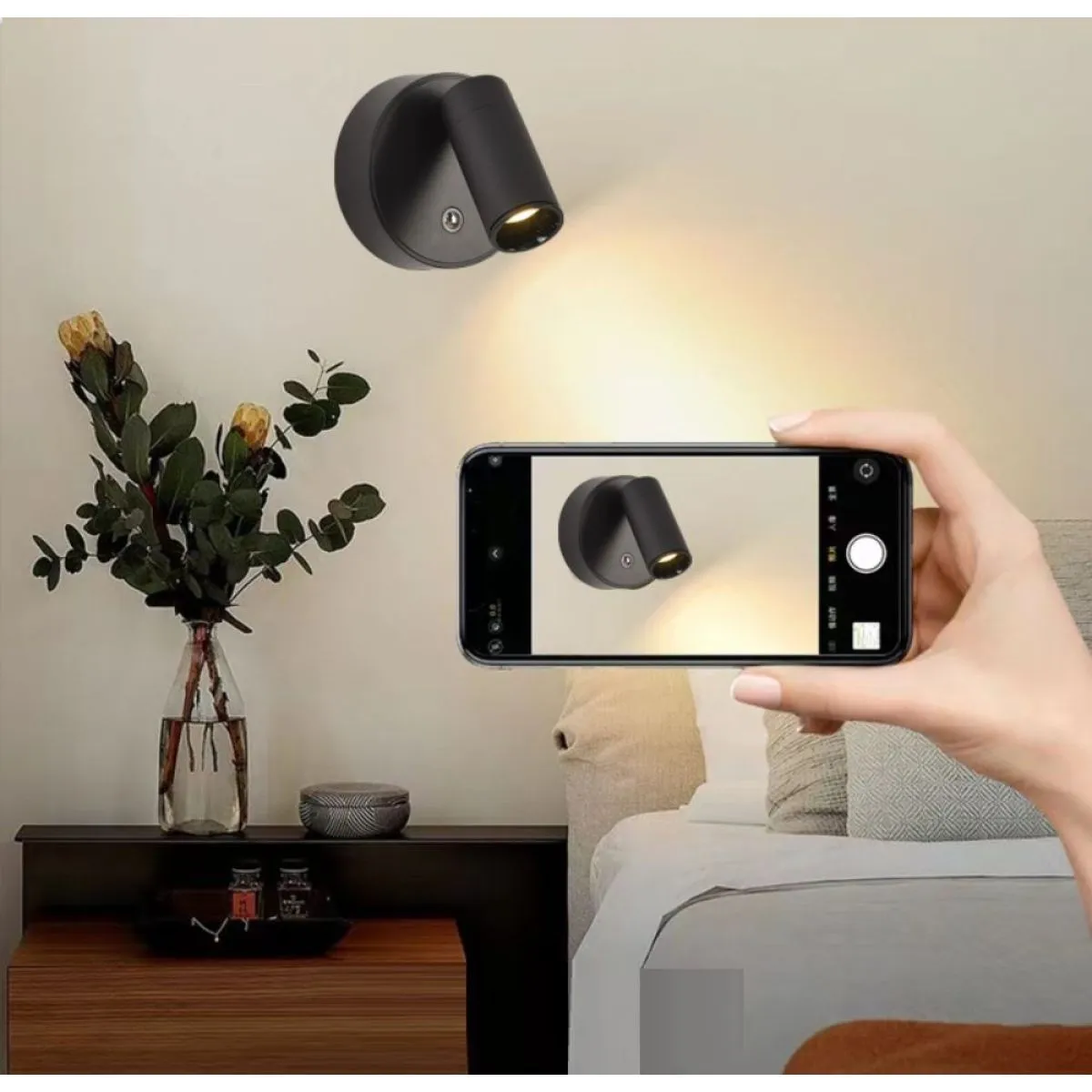 led rotirajuća zidna lampa - flexy - slika 6