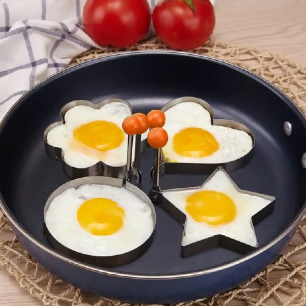 5x Kalup za pečenje jaja i drugih obroka. Nehrđajući čelik - Zagreb