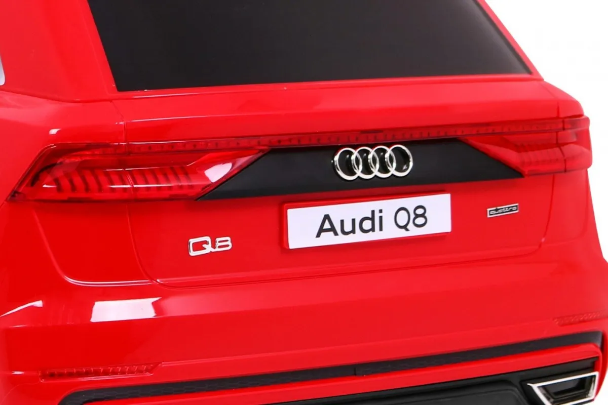 licencirani auto na akumulator audi q8 lift - crveni - slika 6