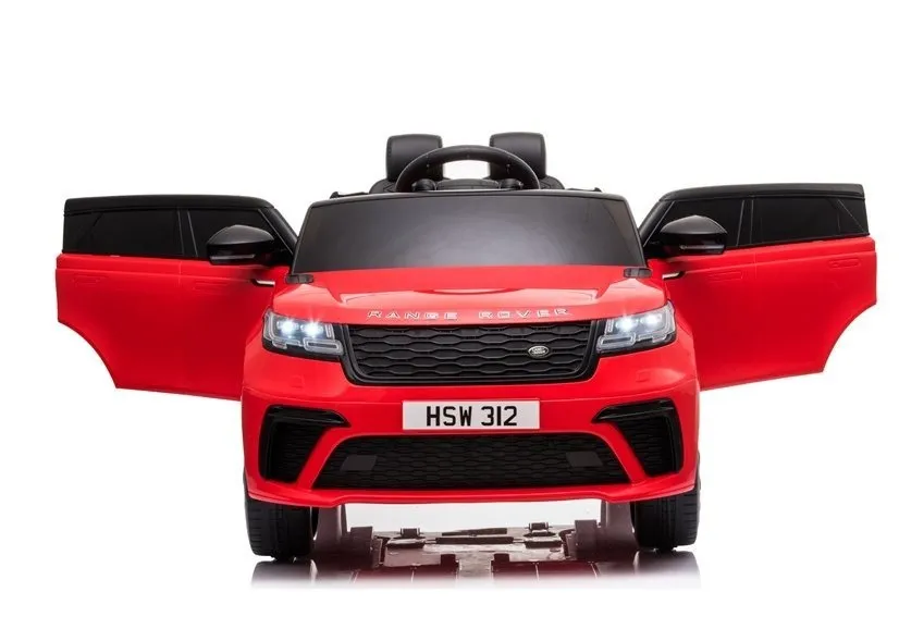 licencirani auto na akumulator range rover - crveni/lakirani - slika 6