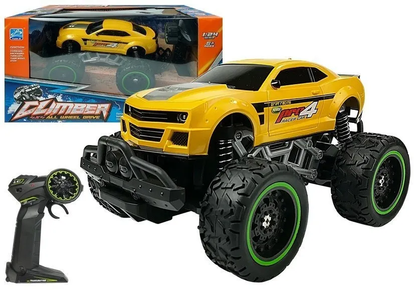 Auto na daljinsko upravljanje Off-road R/C High Wheels - žuti - Mursko Središće