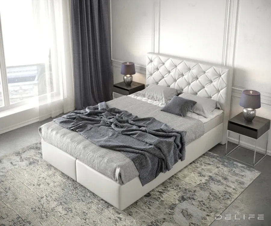 box spring krevet dream-great s madracem i nadmadracem - chesterfield - slika 3