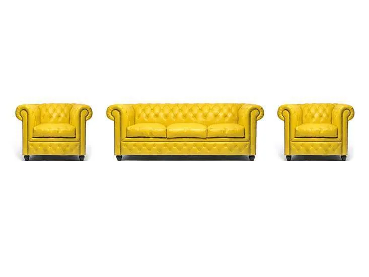Chesterfield Set Garnitura Original Leather | 1 + 1 + 3 sjedišta - Ježdovec, Zagreb