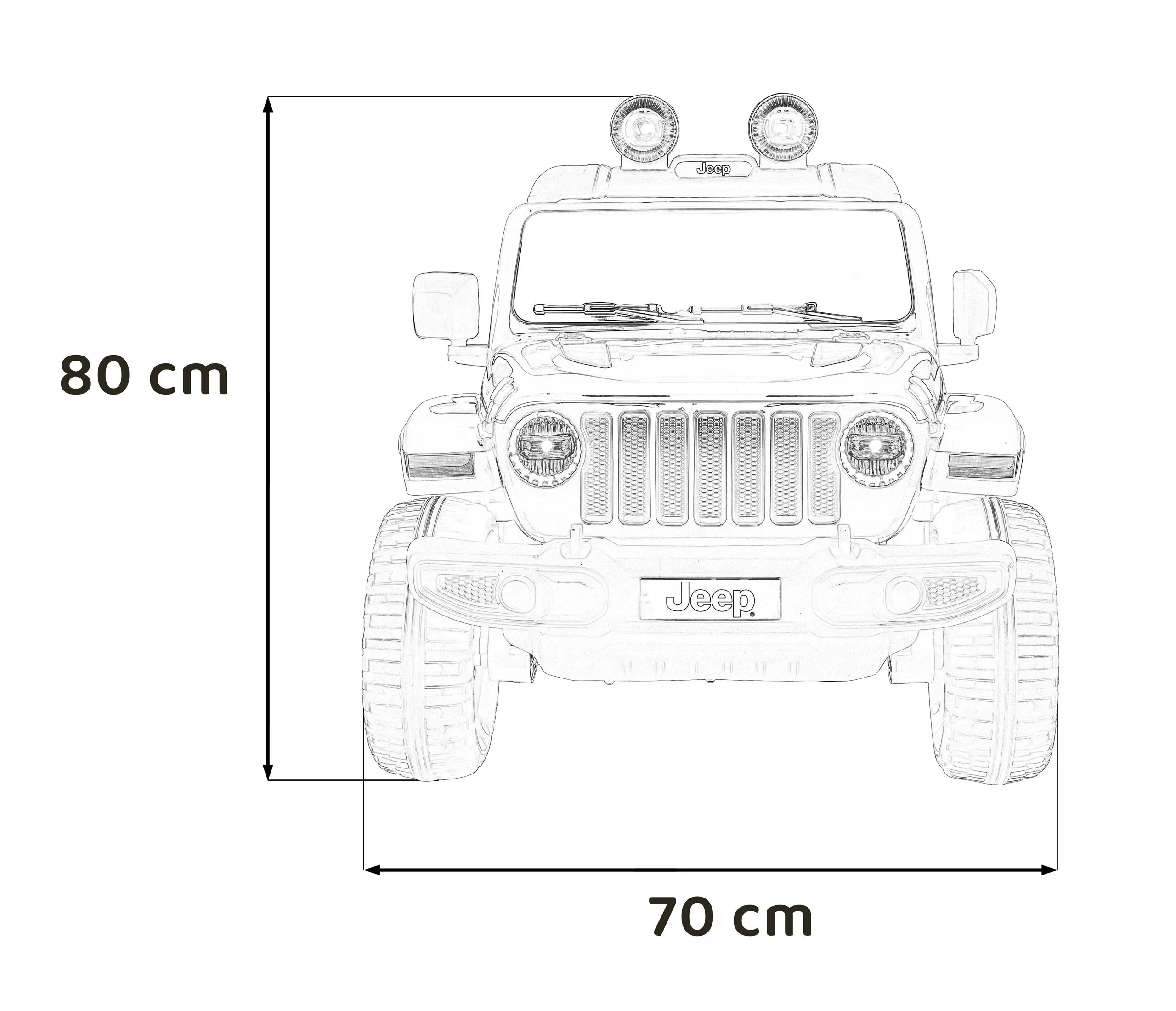 licencirani auto na akumulator jeep wrangler rubicon 4x4 - zeleni - slika 12