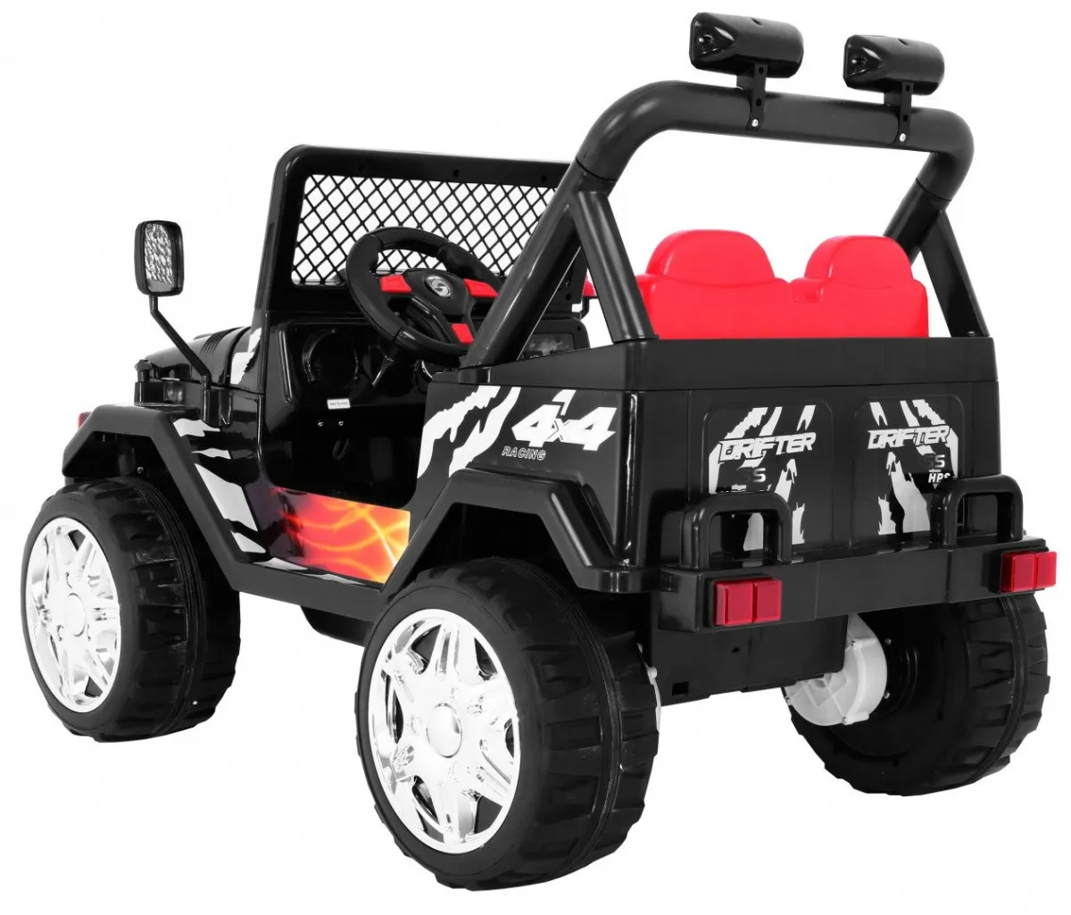 auto na akumulator raptor drifter - crni - slika 4