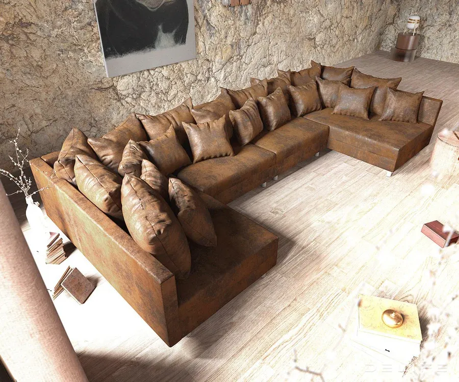 Kutna garnitura Clovis XL 400x185cm, Materijal: Mikrovelur - Čakovec, Čakovec-zapad