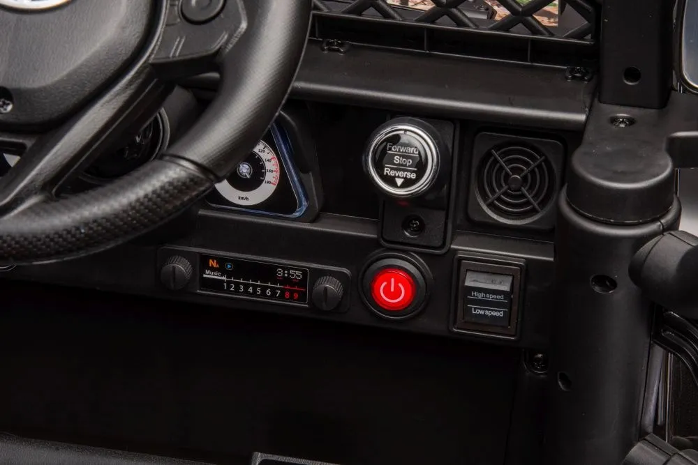 licencirani auto na akumulator toyota fj white 4x4 - crni/forest - slika 8