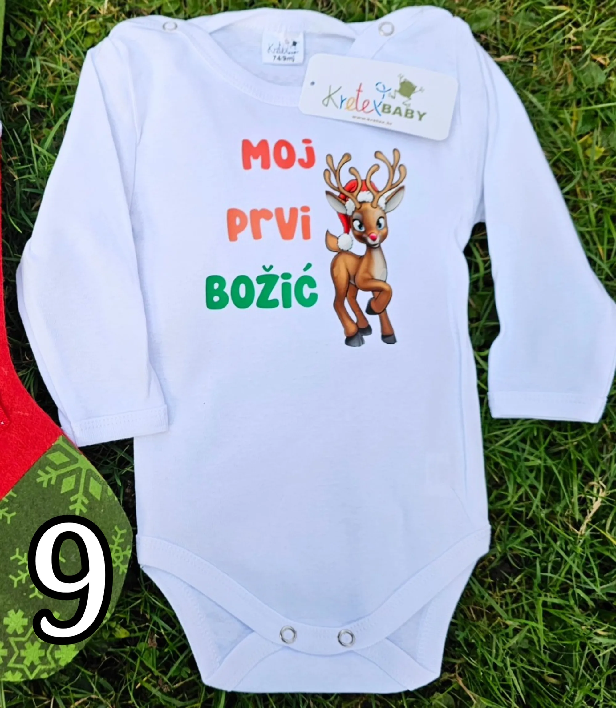 božićni body s tiskom - slika 10