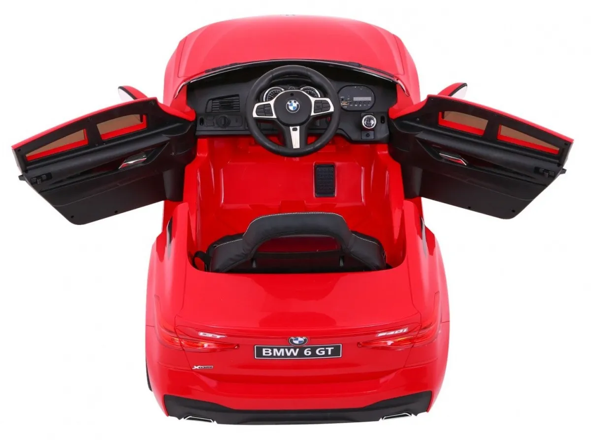 licencirani auto na akumulator bmw 6 gt -crveni - slika 4