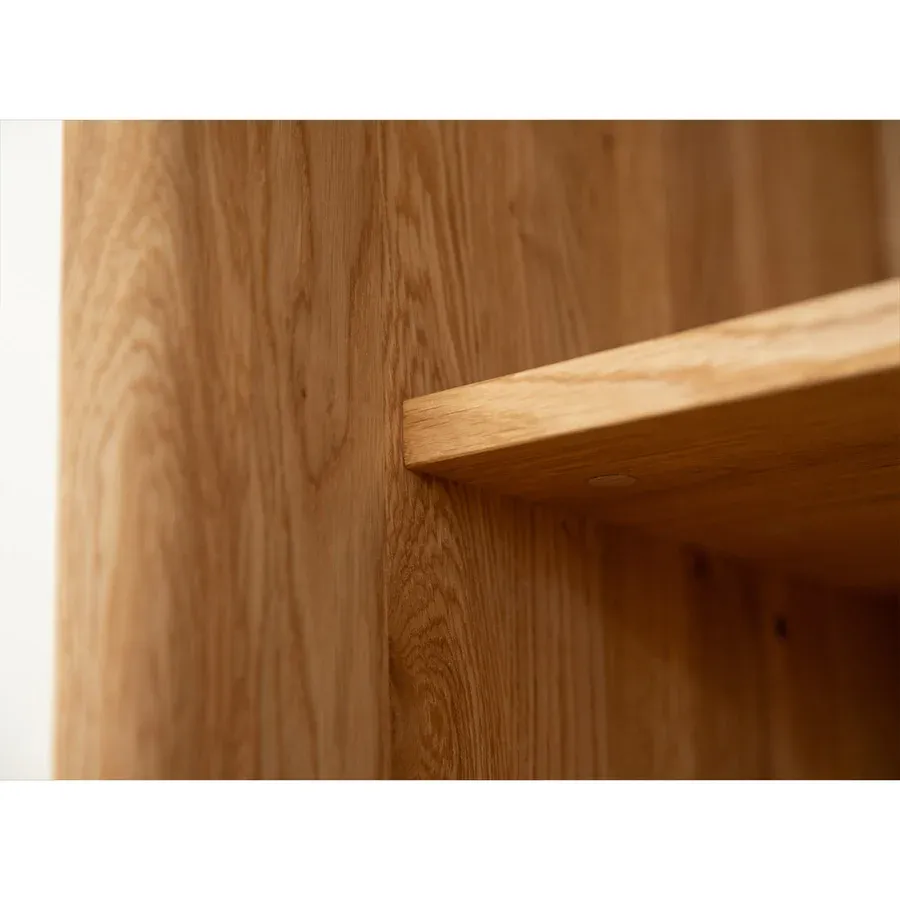 komoda modern loft 101x45cm, materijal: masivno drvo hrast - slika 13