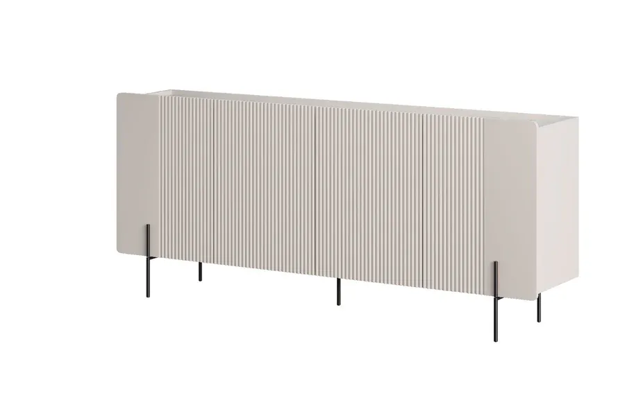 komoda malmi 200 cm, 4 vrata i 4 police, materijal: mdf - slika 2