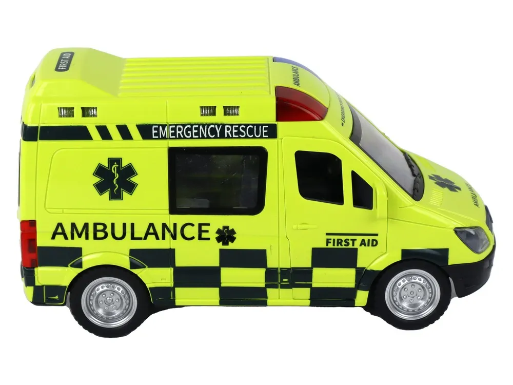 remote controlled yellow ambulance with lights - slika 5