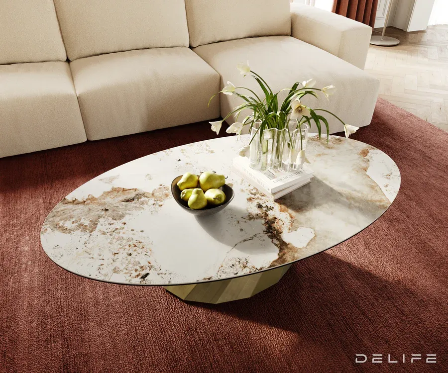 klub stolić edge 140x80cm, materijal: keramika minas melange - slika 4