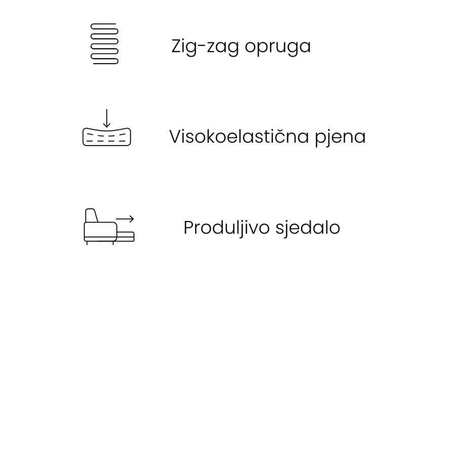 sofa camira 254x115cm, materijal: mogućnost izbora - slika 10