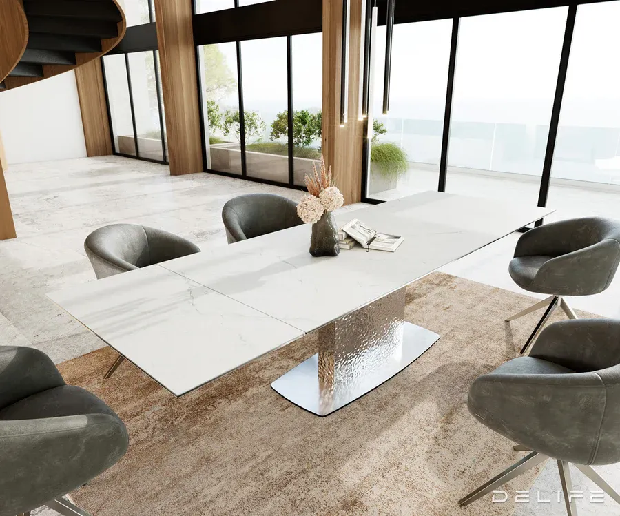 Blagovaonski stol Edge, 200/300x100, Materijal: Keramika Laminam - Čakovec, Čakovec-zapad
