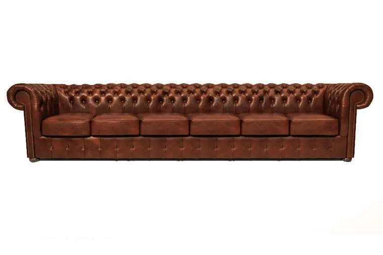 Chesterfield Garnitura Class Leather | 6-sjedišta | Cloudy Caramel - Ježdovec, Zagreb
