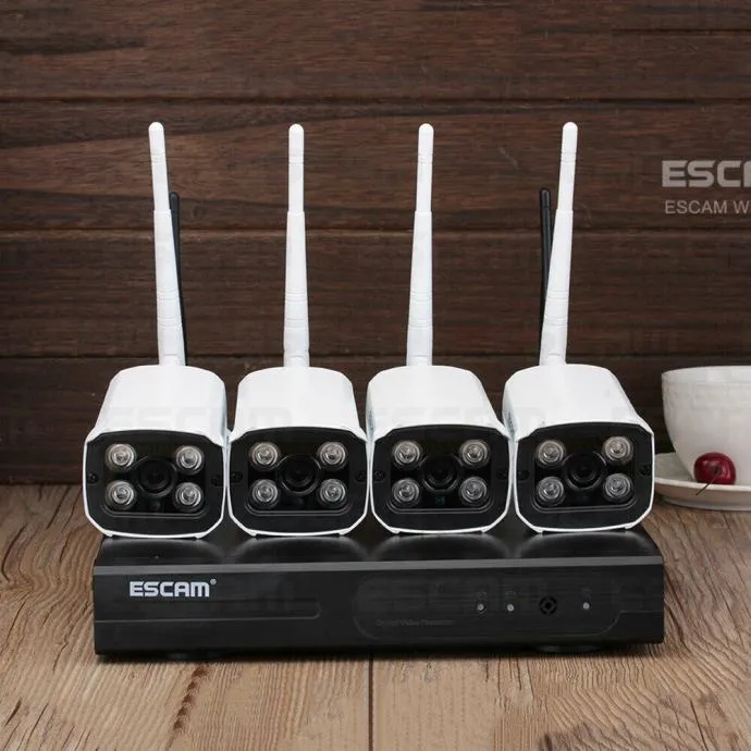 video nadzor 4 bežične wifi kamere + snimač - slika 3
