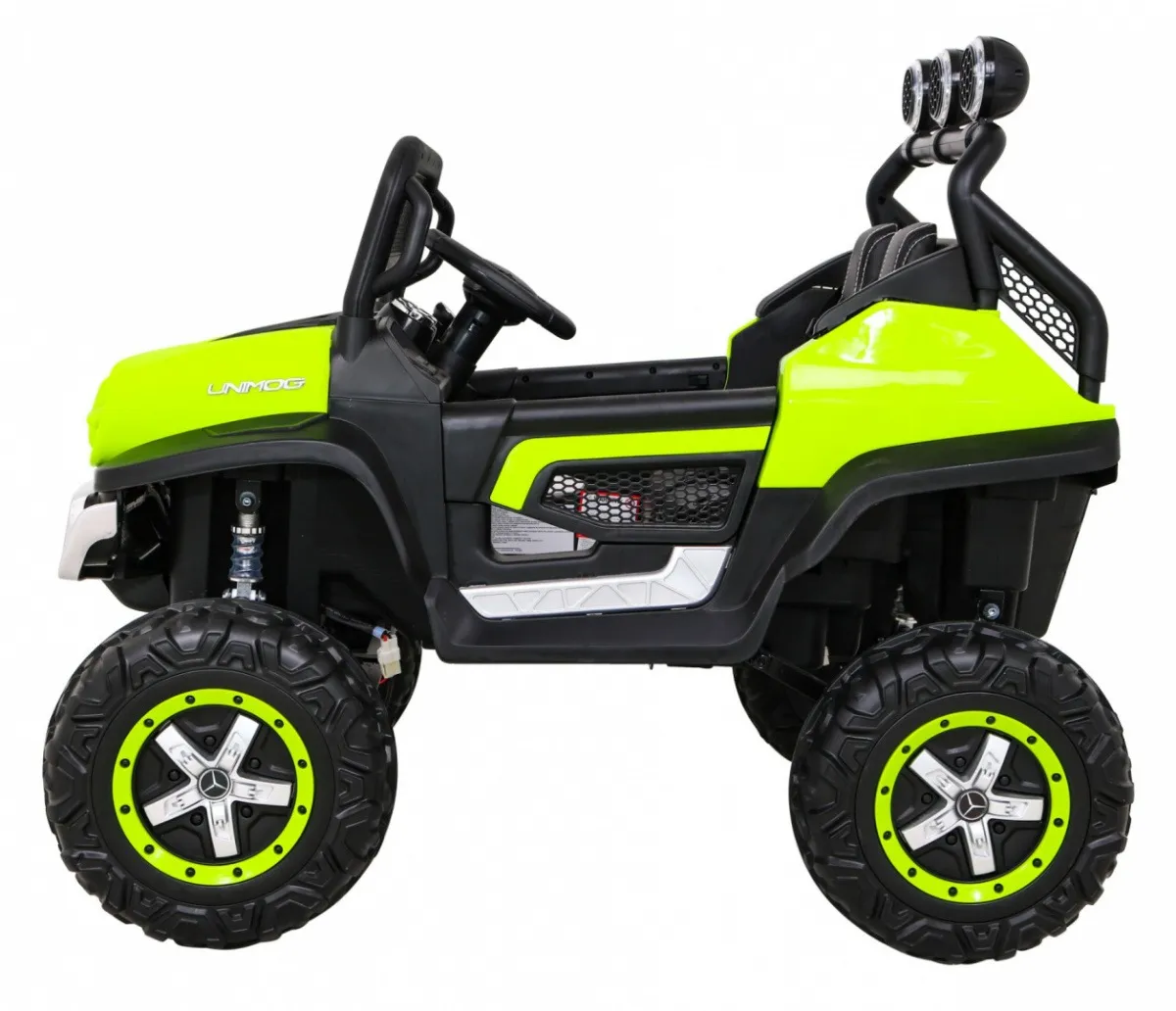 licencirani auto na akumultor mercedes benz unimog s - zeleni - slika 4