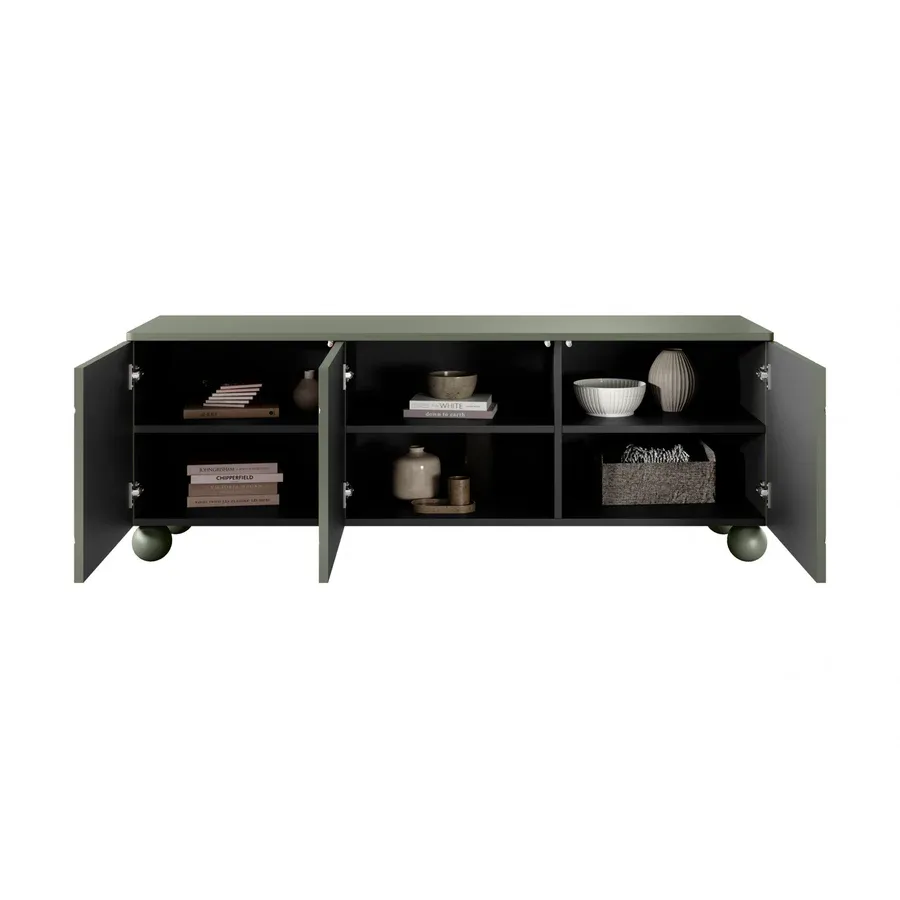 komoda sonatia 150cm, 3 vrata, materijal: mdf - slika 3