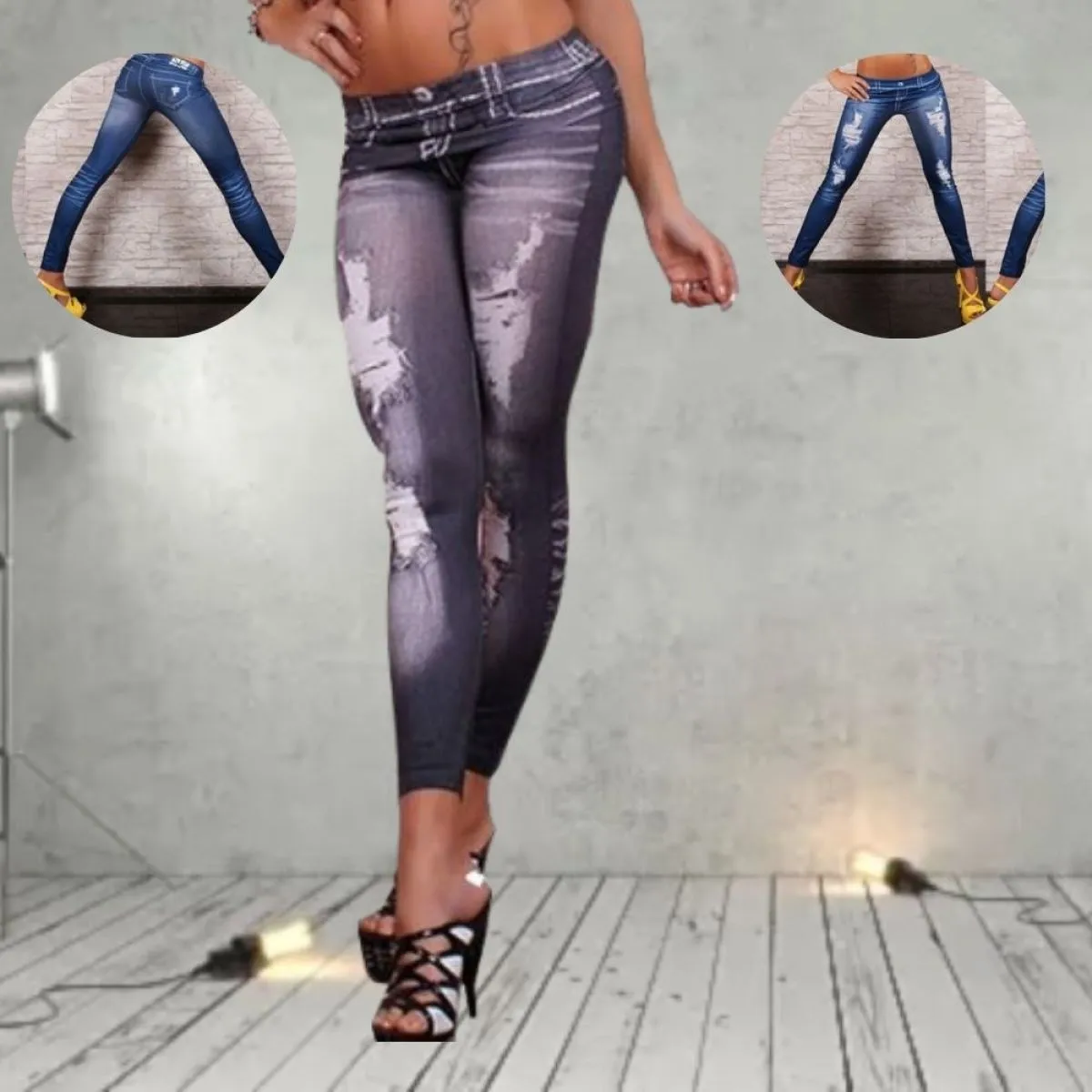 slimfit tajice traperice - slika 5