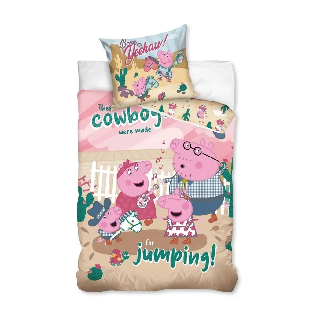 Peppa Pig ‘Cowboy’ dječja posteljina, 140×200 cm - Zagreb