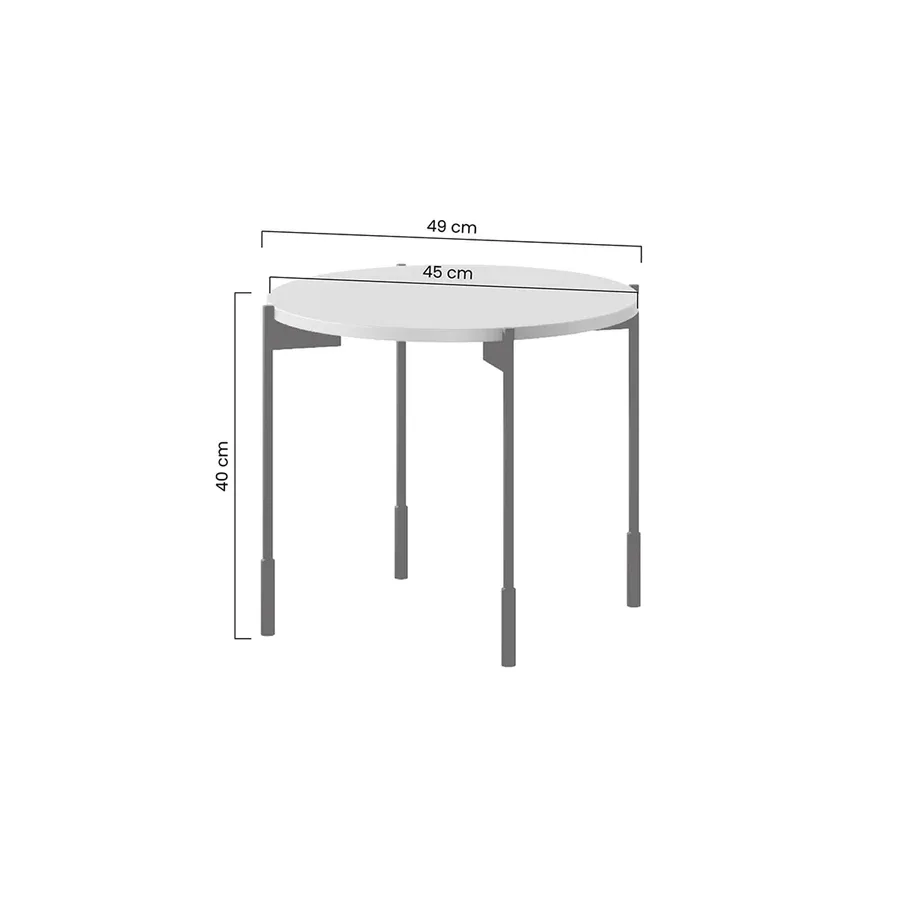 klub stolić sonatia okrugli 45cm, materijal: mdf - slika 5