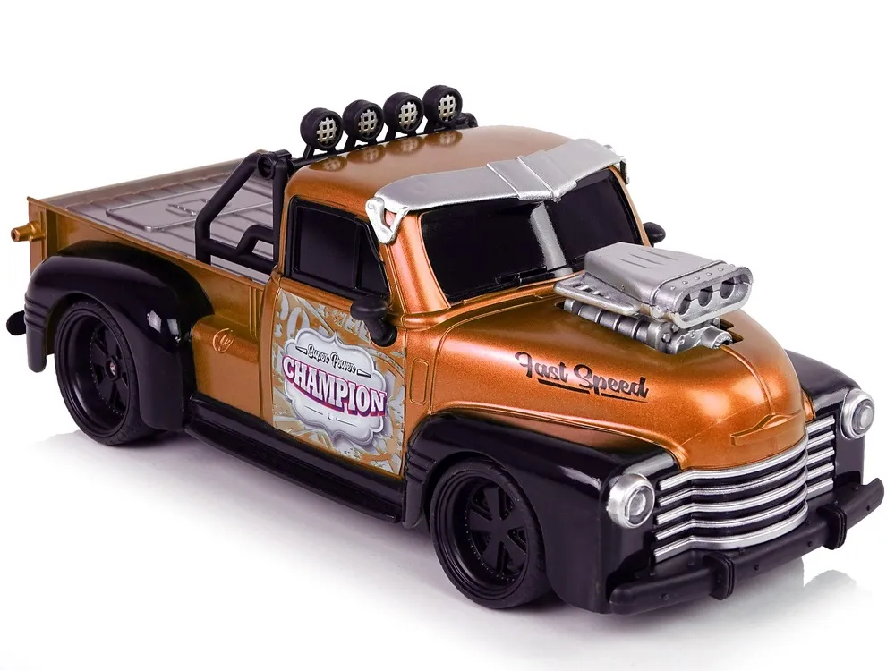auto na daljinsko upravljanje 1:18 pick-up - smeđi - slika 4