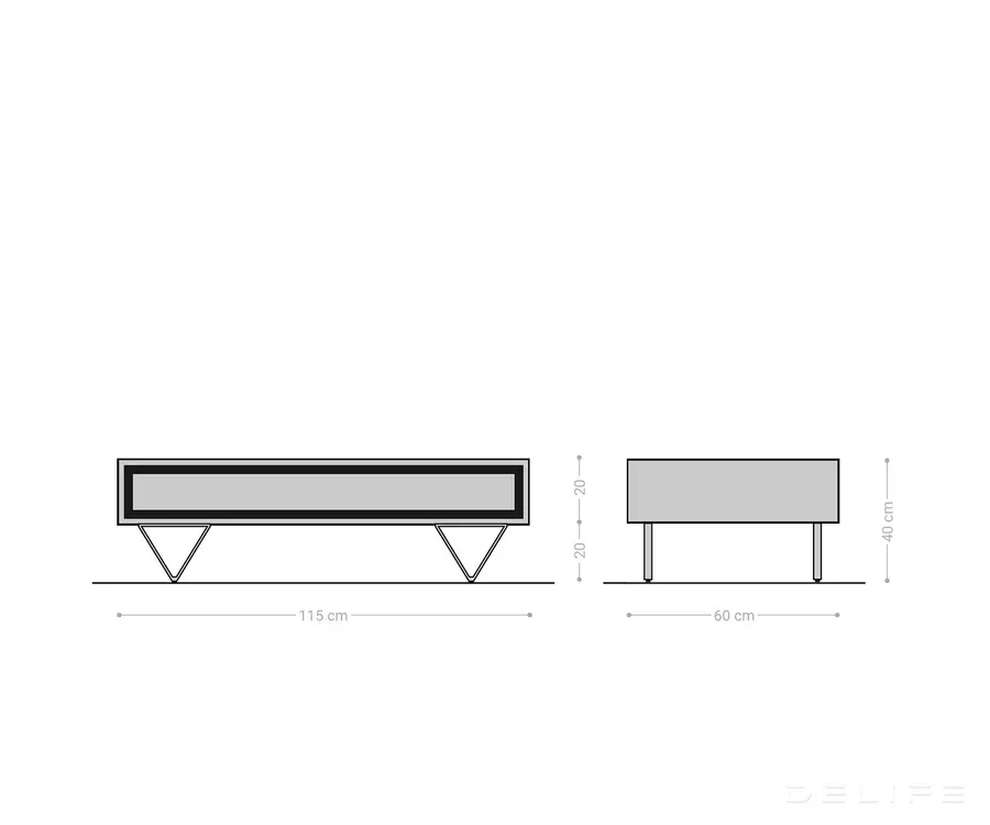 klub stolić stonegrace 115x60cm, materijal: bagrem - slika 7