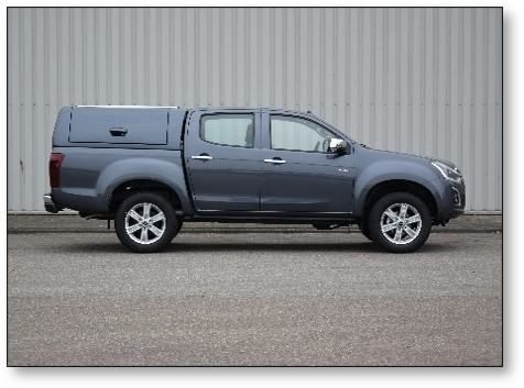 krov sa flip-up prozorima alpha force pro za isuzu d/max - slika 2
