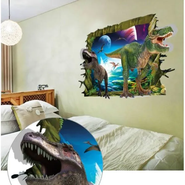 3d wall sticker dinosaurs 90x60cm - slika 4