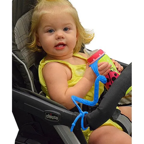 baby cup catcher - silikonska zaštitna vezica za bebine bočice, dude - slika 4