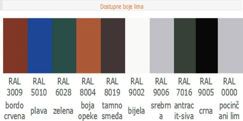 trapezna limena ploča 7,50 e/m2 izrada po mjeri 0977712656 - slika 7