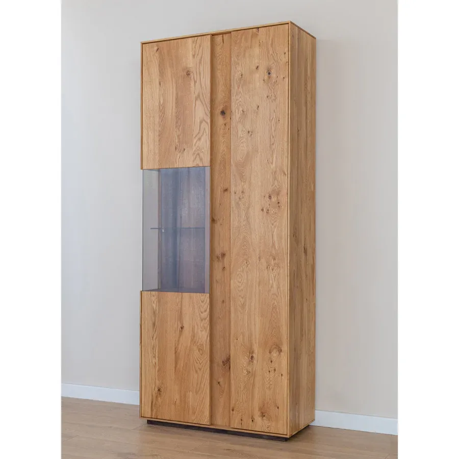 vitrina collodi 84,50x205cm, materijal: masivno drvo hrast - slika 13