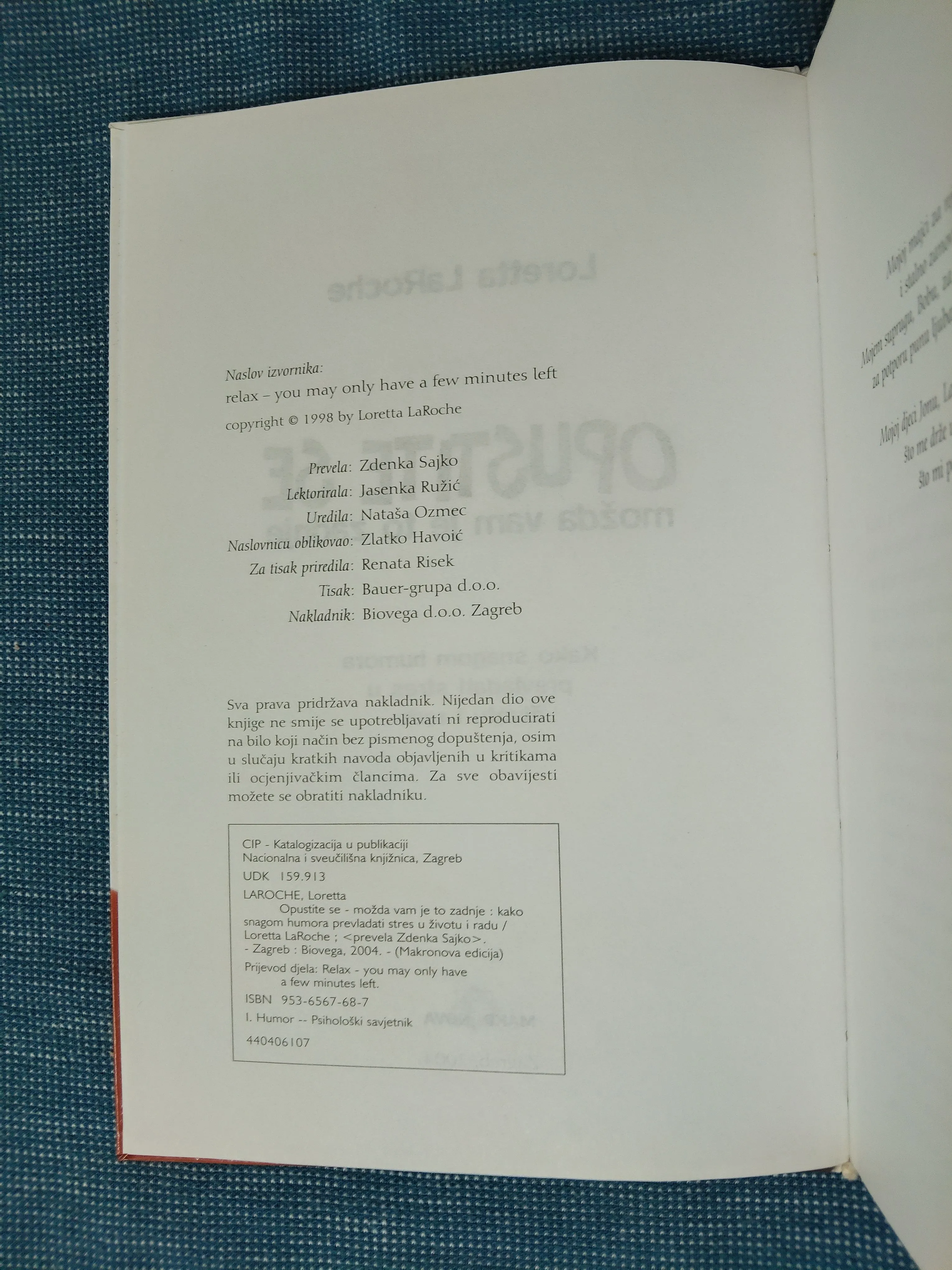 loretta laroche – opustite se, možda vam je to zadnje - slika 3