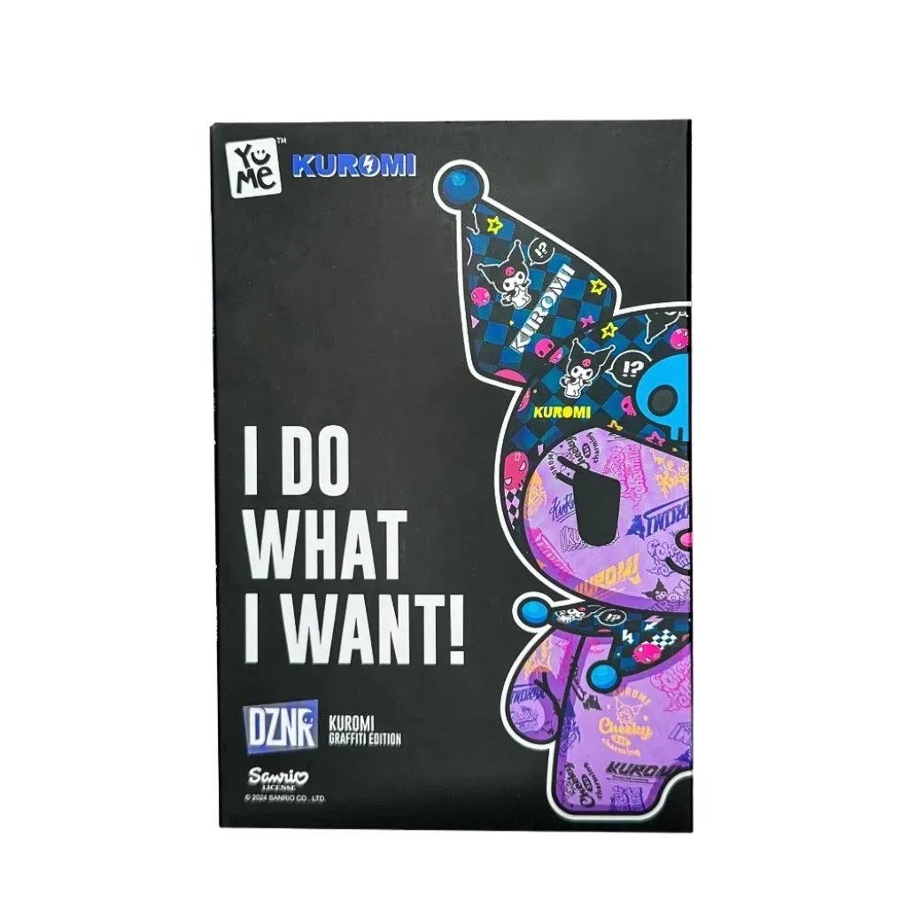 yume dznr plišana igračka – kuromi (graffiti edition), 18cm - slika 7