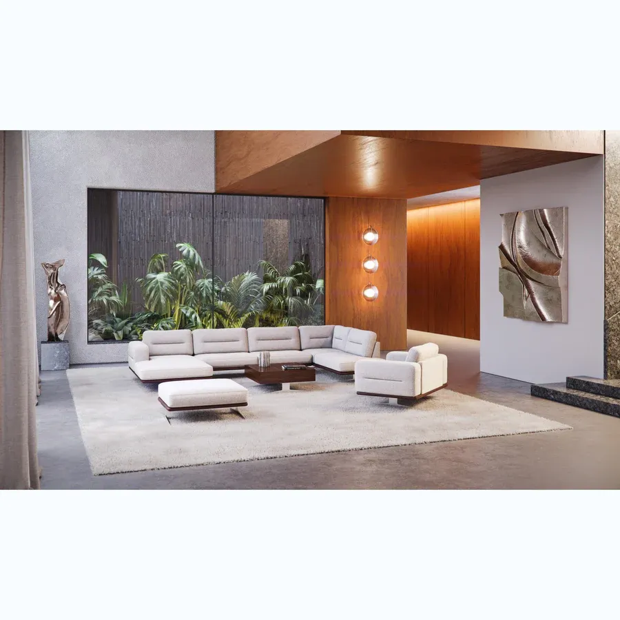 kutna garnitura bologna 400x207 cm, materijal: mogućnost izbora - slika 5