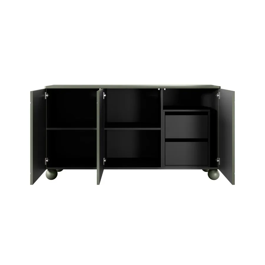komoda sonatia 150cm, 3 vrata i 2 ladice, materijal: mdf - slika 3