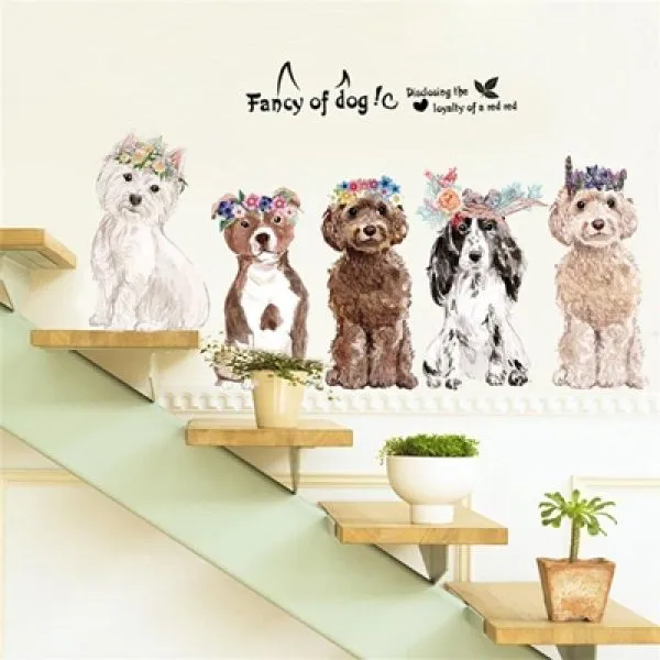 Zidna naljepnica - Cute dogs - Zagreb, Novi Zagreb - istok