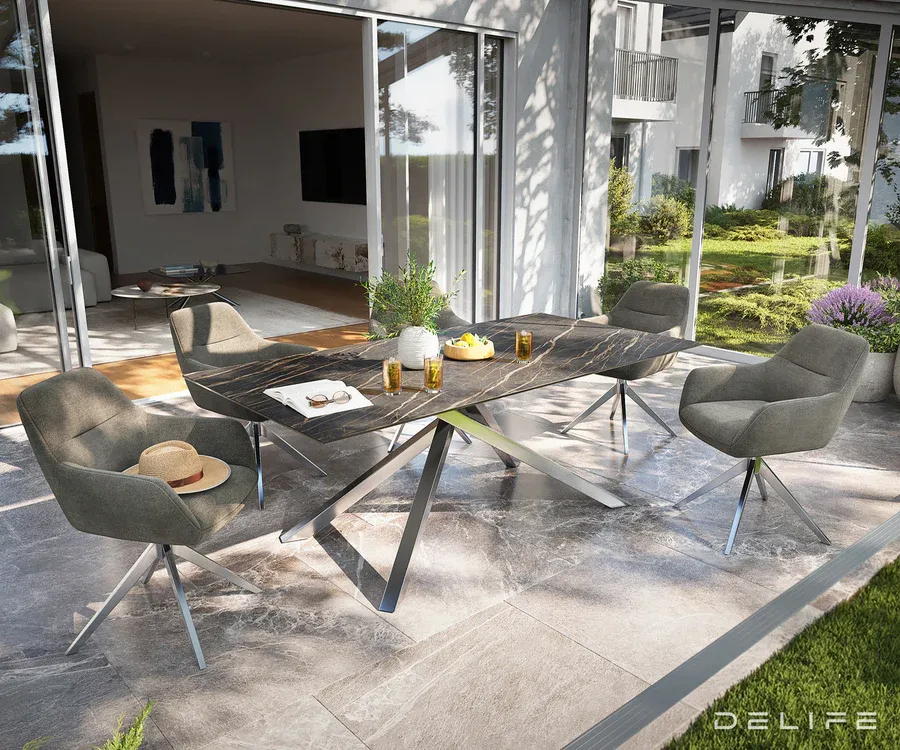 Outdoor stol Edge 200x100cm, Materijal: Keramika Noir Desir - Čakovec, Čakovec-zapad